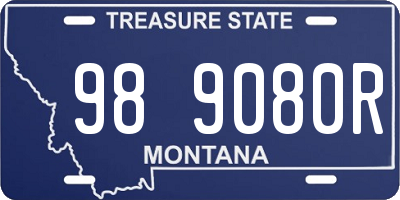 MT license plate 989080R