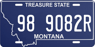 MT license plate 989082R