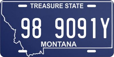 MT license plate 989091Y