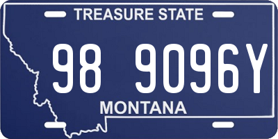 MT license plate 989096Y