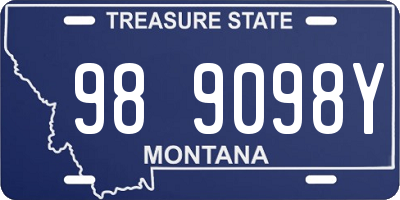 MT license plate 989098Y