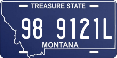 MT license plate 989121L