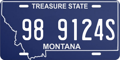 MT license plate 989124S