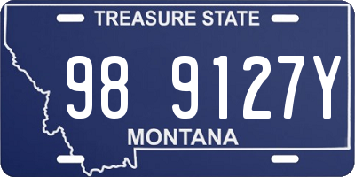 MT license plate 989127Y