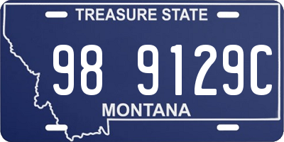 MT license plate 989129C