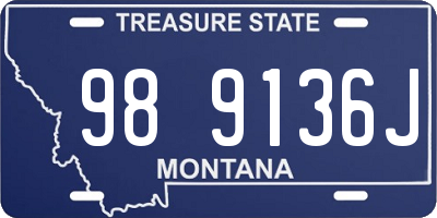 MT license plate 989136J