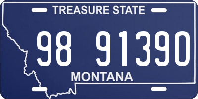 MT license plate 989139O
