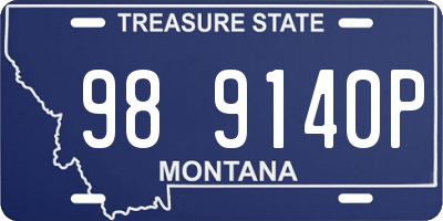 MT license plate 989140P