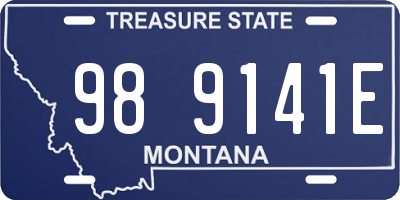 MT license plate 989141E