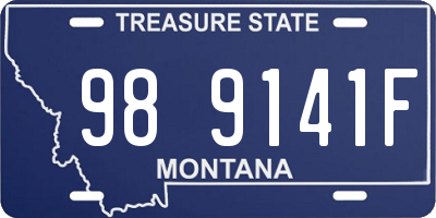 MT license plate 989141F