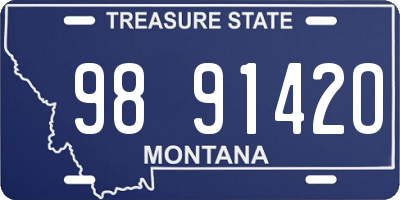 MT license plate 989142O