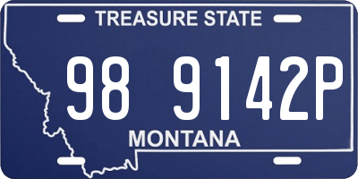 MT license plate 989142P