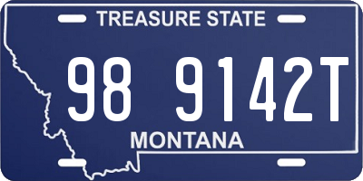 MT license plate 989142T