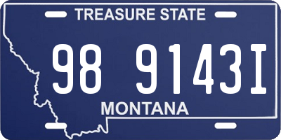 MT license plate 989143I