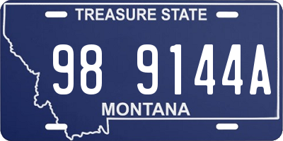 MT license plate 989144A