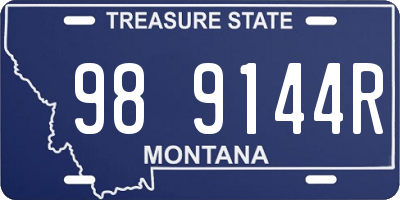 MT license plate 989144R