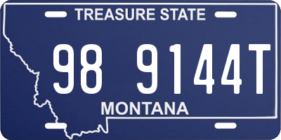 MT license plate 989144T