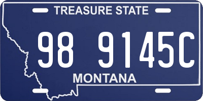 MT license plate 989145C