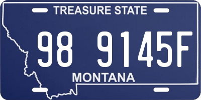 MT license plate 989145F