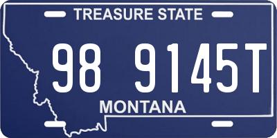 MT license plate 989145T