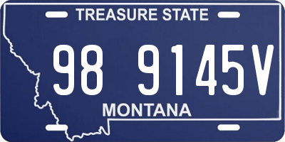 MT license plate 989145V