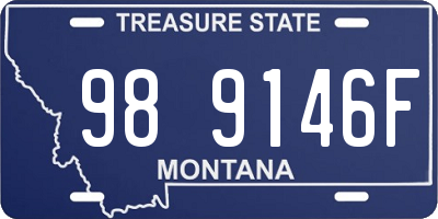 MT license plate 989146F