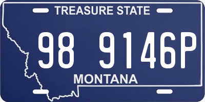 MT license plate 989146P