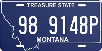 MT license plate 989148P