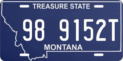 MT license plate 989152T