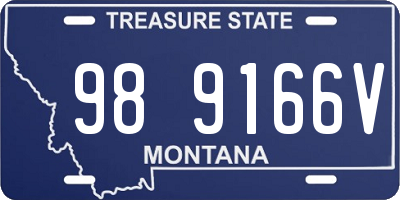 MT license plate 989166V