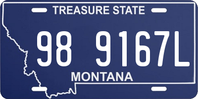 MT license plate 989167L