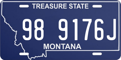 MT license plate 989176J