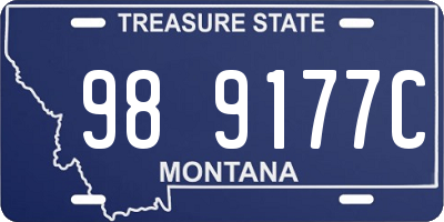 MT license plate 989177C