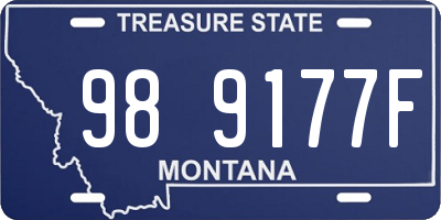 MT license plate 989177F