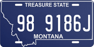 MT license plate 989186J