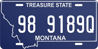 MT license plate 989189Q