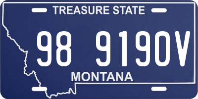 MT license plate 989190V