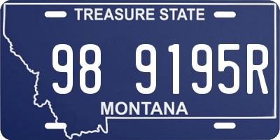 MT license plate 989195R