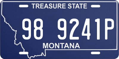 MT license plate 989241P