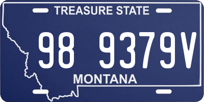 MT license plate 989379V