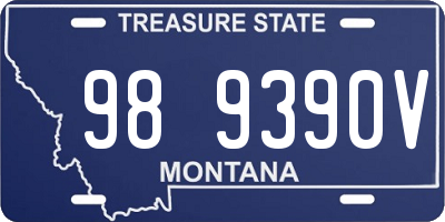 MT license plate 989390V