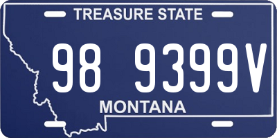 MT license plate 989399V