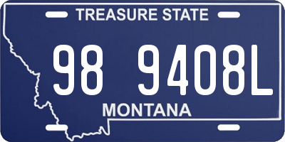 MT license plate 989408L