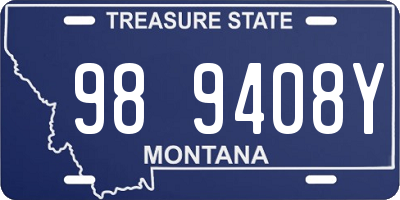 MT license plate 989408Y