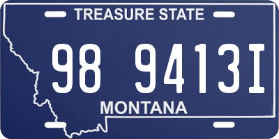 MT license plate 989413I