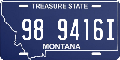 MT license plate 989416I