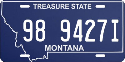 MT license plate 989427I