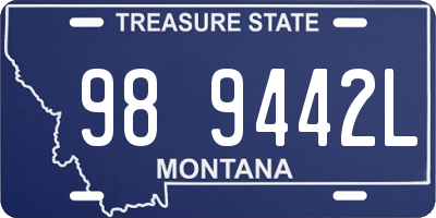 MT license plate 989442L