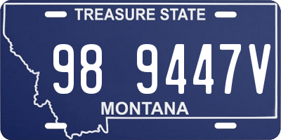 MT license plate 989447V