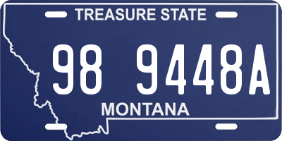 MT license plate 989448A